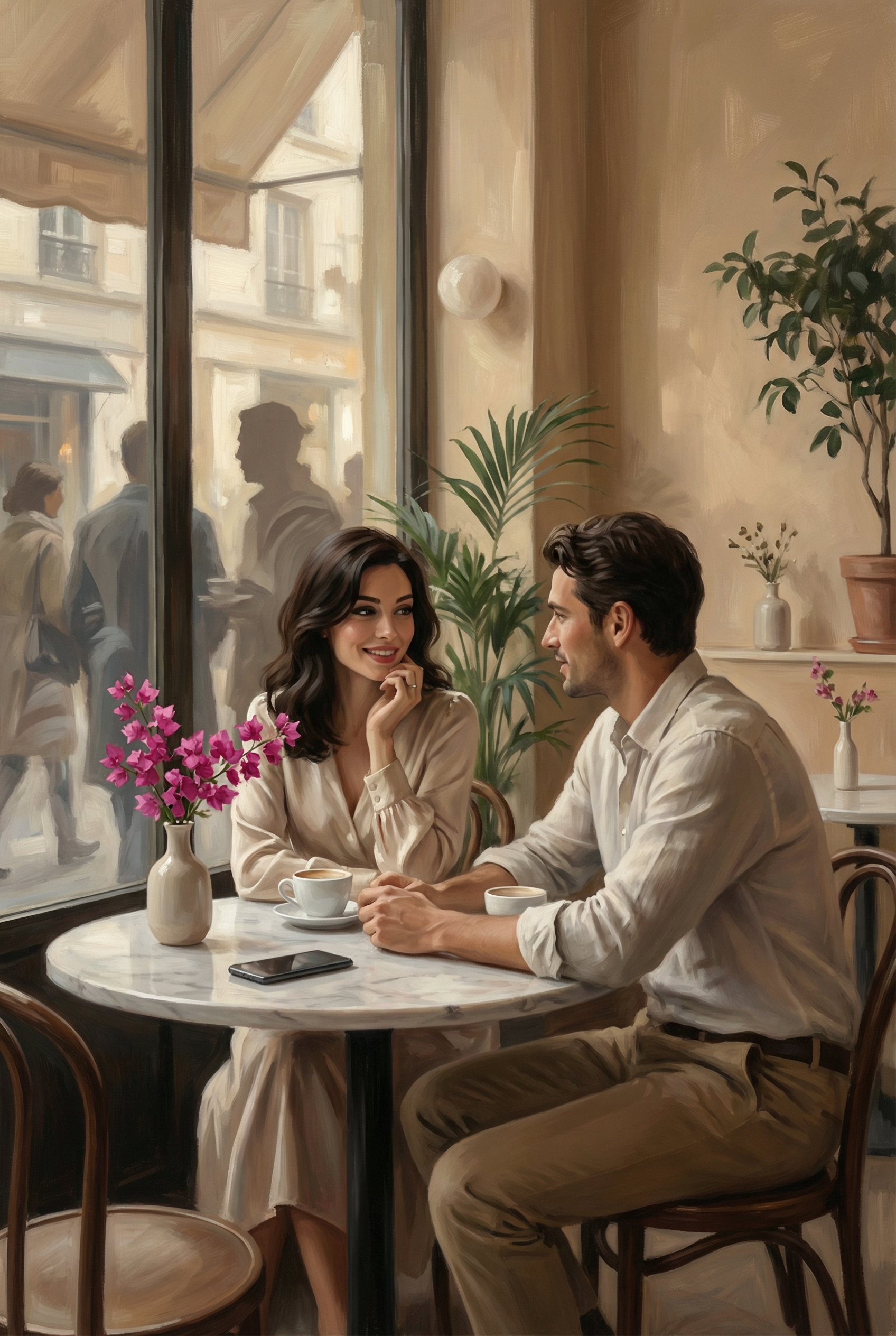 Mesalina en un café de París